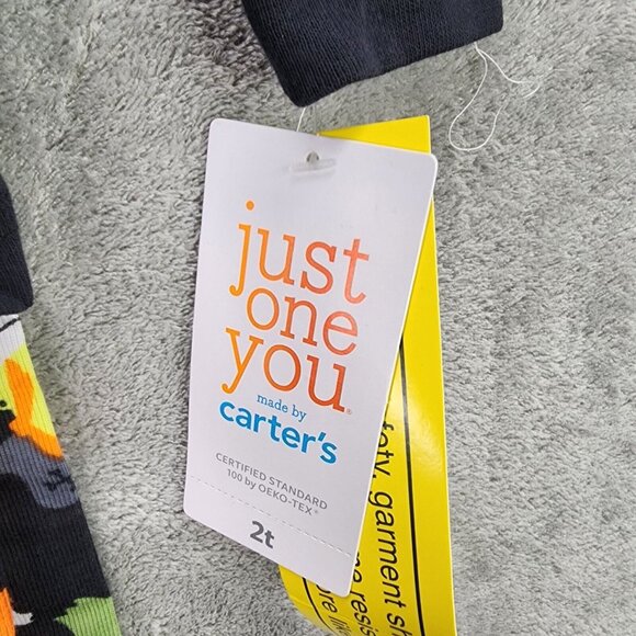 Boys Carter's Just One You 4 Piece Halloween Dinosaur Pajama Set Size 2T - Picture 6 of 11